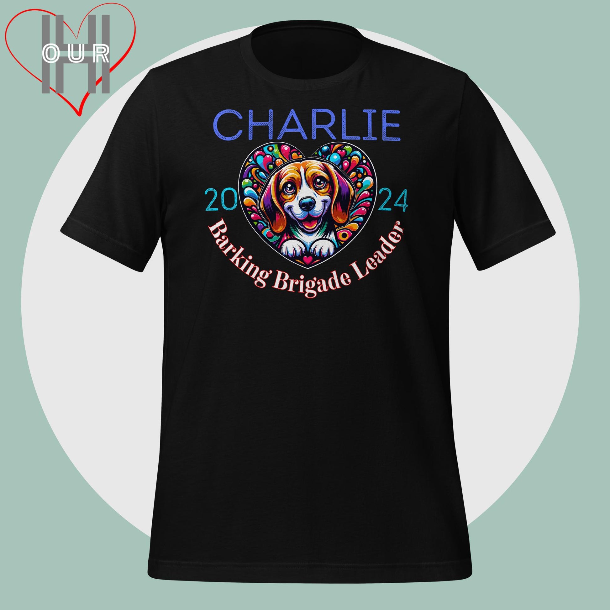 Beagle Custom Black T-Shirt - Funny Beagle Quote, Personalized with Dog's Name and Year Met