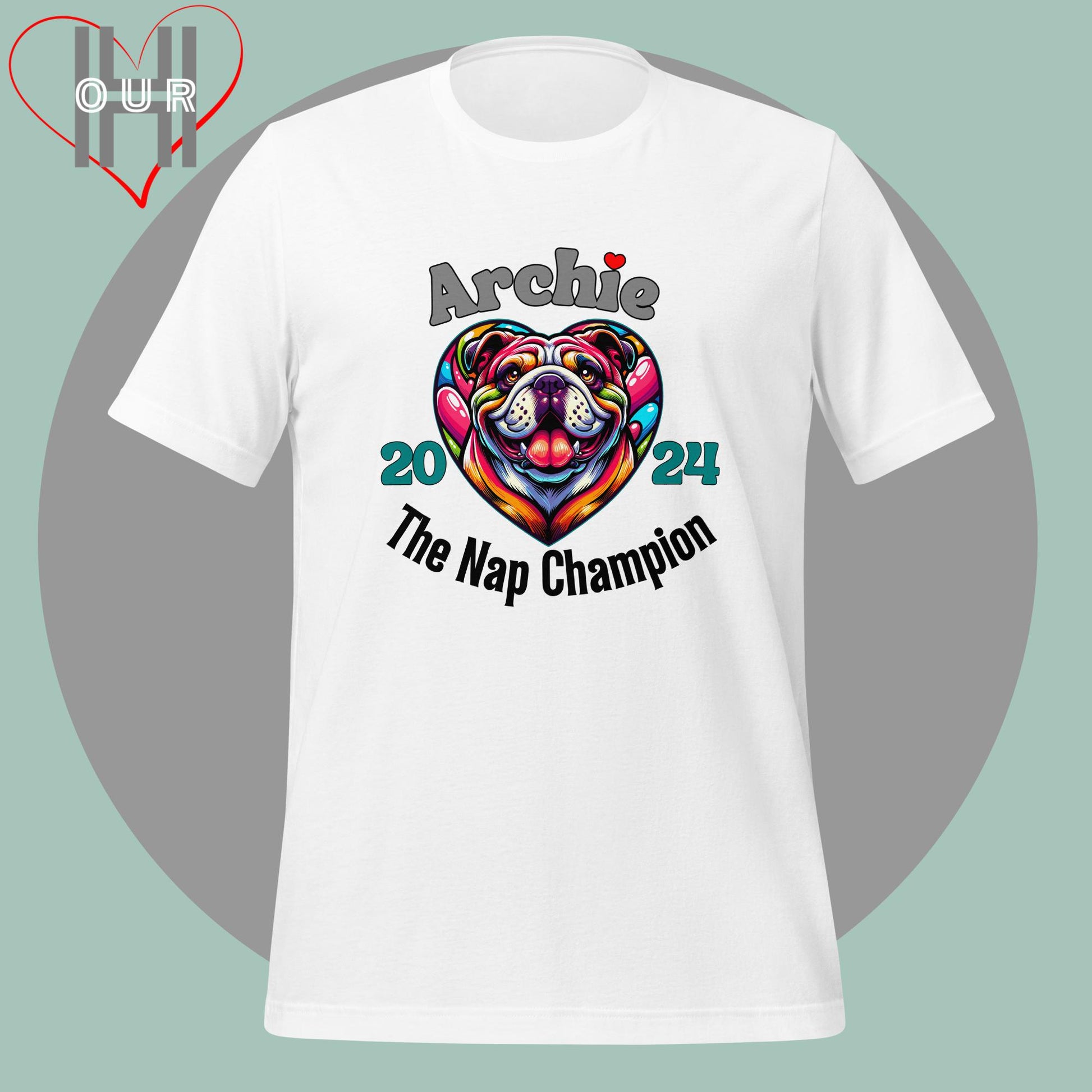 English Bulldog Custom White T-Shirt - Funny English Bulldog Quote, Personalized with Dog's Name and Year Met