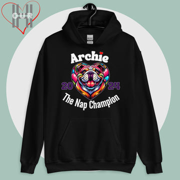 English Bulldog - Custom Dog Hoodie - Personalized with Name and Year