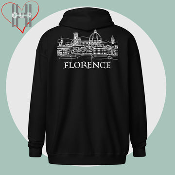 Custom Travel Hoodie - Florence Edition - Personalized with Initials & Date - Ideal Memory Gift