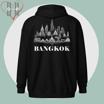 Custom Travel Hoodie - Bangkok Edition - Personalized with Initials & Date - Ideal Memory Gift