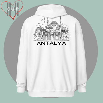 Custom Travel Hoodie - Antalya Edition - Personalized with Initials & Date - Ideal Memory Gift