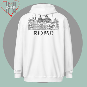 Custom Travel Hoodie - Rome Edition - Personalized with Initials & Date - Ideal Memory Gift