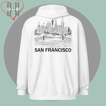 Custom Travel Hoodie - San Francisco Edition - Personalized with Initials & Date - Ideal Memory Gift