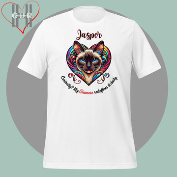 Personalized Siamese Cat T-shirt – Customizable with Your Cat's Name